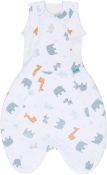 PURFLO Swaddle to Sleep 0-4m 0.5 tog "Animal Safari"